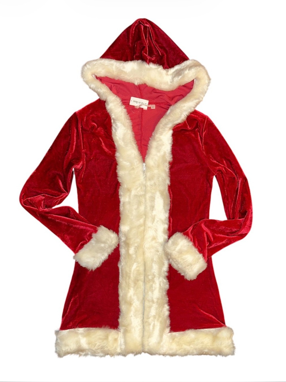 La Vie En Rose Premium Christmas Sexy Santa Mrs Claus Velvet Dress